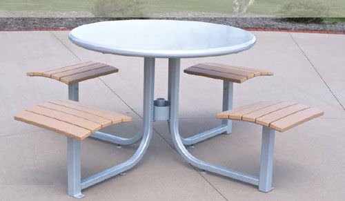 Mesa de pícnic contemporánea - ASHTON™ - Madrax/Thomas Steele - de ipé / de plástico reciclado / de acero con revestimiento en polvo