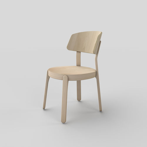 Silla de diseño escandinavo - POPSICLE : 151 - TEKHNE S.r.l. - de madera / para uso residencial / sin reposabrazos