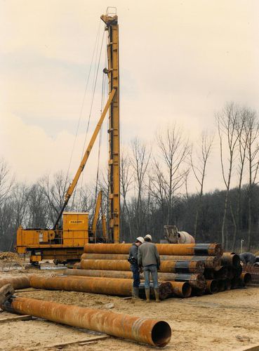 Pilote hincado y entubado - BAWANG - FRANKI FOUNDATIONS BELGIUM - de acero / de carga