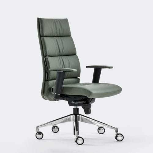 Sillón de oficina contemporáneo - TRENDY FIRST CLASS - Aresline - de tejido / de cuero / de cuero artificial