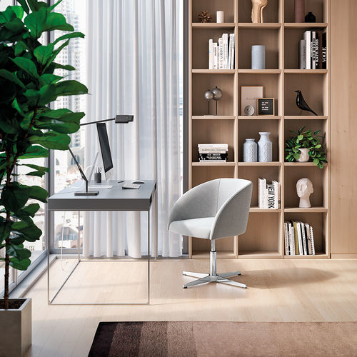 Silla de visita contemporánea - VENTUNO - Aresline - de interior / de tejido / con base de acero