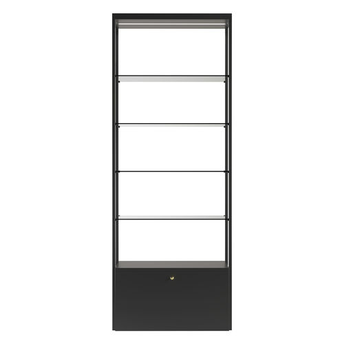 Expositor para cosméticos - SCENE - Nelson Mobilier - de acero / de vidrio / de melamina
