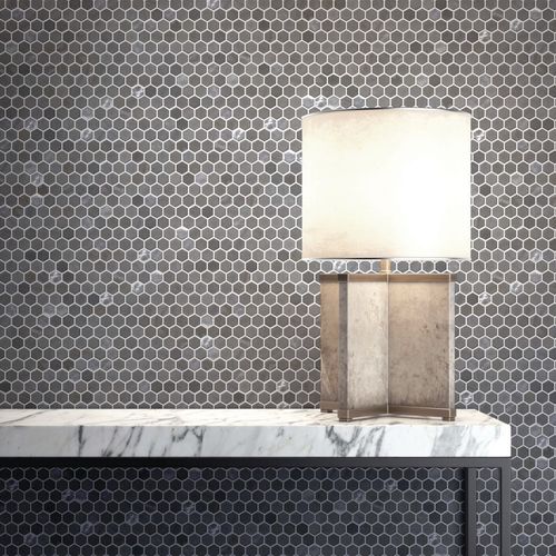 Mosaico de vidrio - HEX STONEGLASS BLENDS - ONIX Mosaico - brillante / aterciopelado / de interior