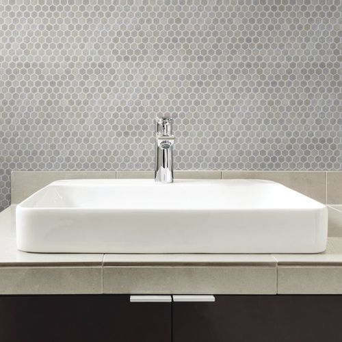 Mosaico de vidrio - HEX OPALO - ONIX Mosaico - pulido / de interior / para piscina