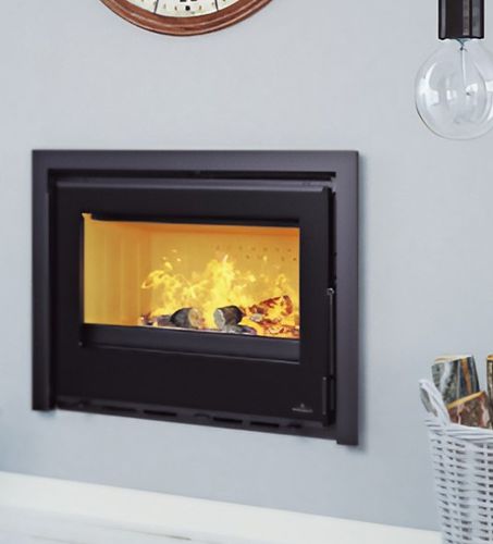 Chimenea insertable de leña - CAIRO 70 - Bronpi - de acero / de hierro fundido / de convección forzada