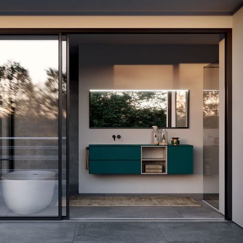 Mueble de baño contemporáneo - FORM - IDEAGROUP - de roble / de nogal