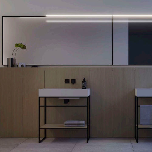 Mueble de baño contemporáneo - DOGMA1 - IDEAGROUP - para uso residencial / de madera / lacado