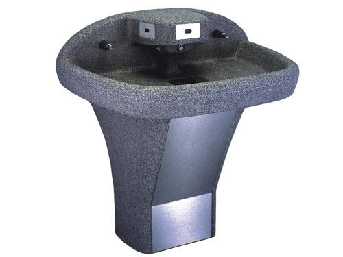 Lavamanos con base - WASH-WARE® : 3633 - Acorn - rectangular / de plástico / para el sector profesional
