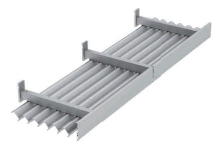 Celosía con lamas de aluminio - CALERO C-H - Tunal Demconstruct - para fachada / horizontal