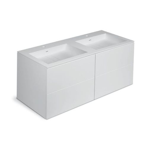 Mueble de lavabo doble - BLOCK : 779122205102102 - COSMIC - suspendido