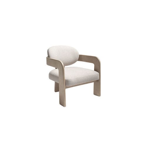 Silla contemporánea - LUA 300 - Adriana Hoyos - de interior / de tejido / con base de madera