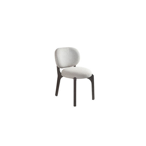 Silla de comedor contemporánea - LUA S/B 200 - Adriana Hoyos - de interior / de tejido / con base de madera maciza
