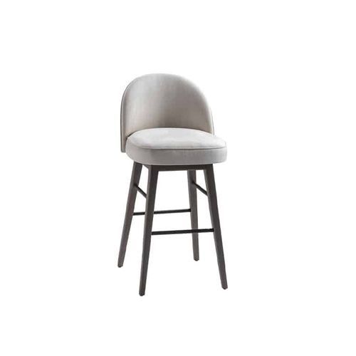 Silla de bar contemporánea - GEM 100 - Adriana Hoyos - de interior / de tejido / con base de madera