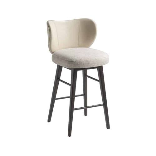 Silla de bar contemporánea - RUMBA 100 - Adriana Hoyos - de interior / de tejido / con base de madera