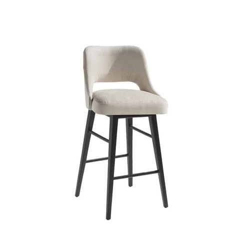 Silla de bar contemporánea - TEN 100 - Adriana Hoyos - de interior / de tejido / con base de madera