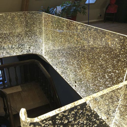 Panel decorativo de pared - CRISTAL & OR - E027 - DACRYL® - para interiores / para barandilla / para aplicaciones de iluminación