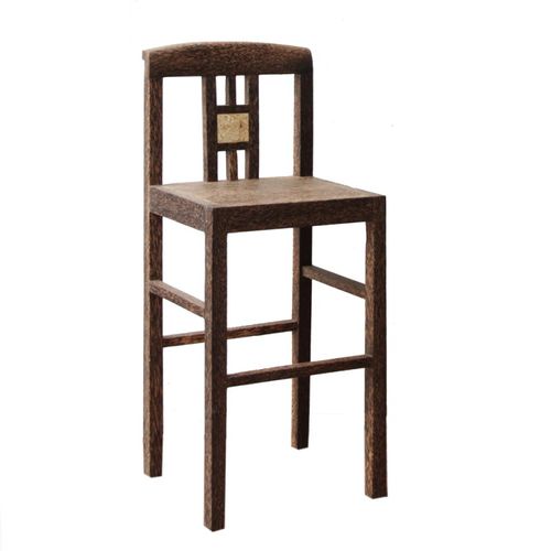 Silla de bar contemporánea - FCR HP BAR - MATAHATI - de interior / de teca / con base de madera
