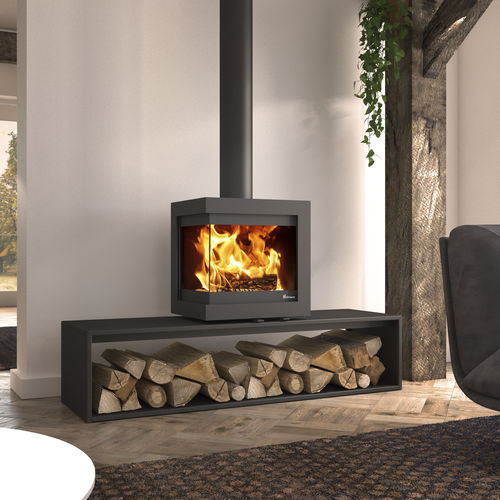 Estufa de leña - DIK GEURTS BORA CORNER STRAIGHT PLATEAU, - DRU - 4 kW