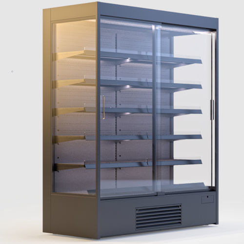 Vitrina refrigerada de estantes - KING INVERTER DPT - IGLOO - para comercio / de acero inoxidable / negra