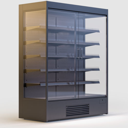 Vitrina refrigerada de estantes - KING INVERTER DUT - IGLOO - para comercio / de acero inoxidable / negra