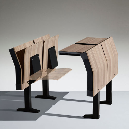 Silla con mesa integrada - E4000 - Lamm srl - contemporánea / plegable