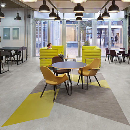 Pavimento de vinilo - SILENTFLOR PUR - Polyflor - de interior / residencial / para el sector servicios