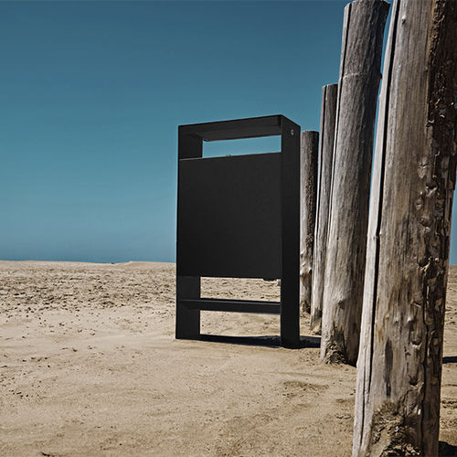 cubo de basura de acero galvanizado - CYRIA | Mobilier Urbain