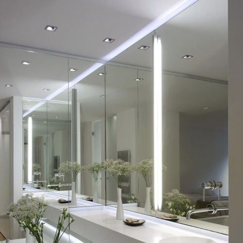 Espejo para baño de pared - IMAGE 01 - IMAGE - contemporáneo / rectangular / con luz