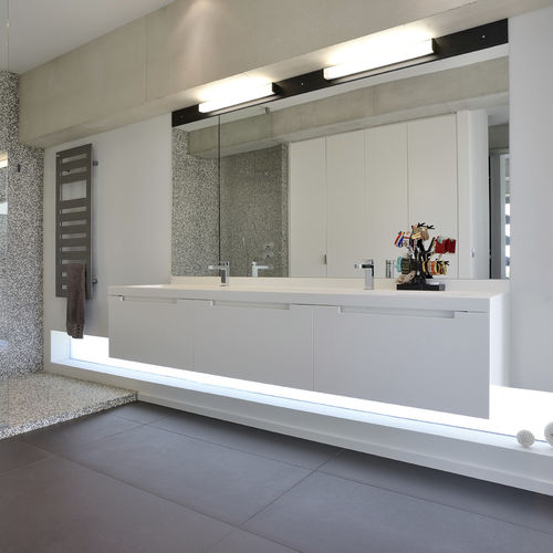 Mueble de lavabo doble - IMAGE 15 - IMAGE - suspendido / de Corian