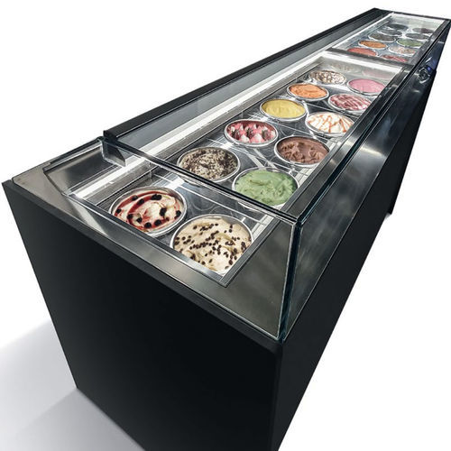 Vitrina refrigerada mostrador - Slim Ice - SIFA - para pastelería / de acero inoxidable / con puerta corredera