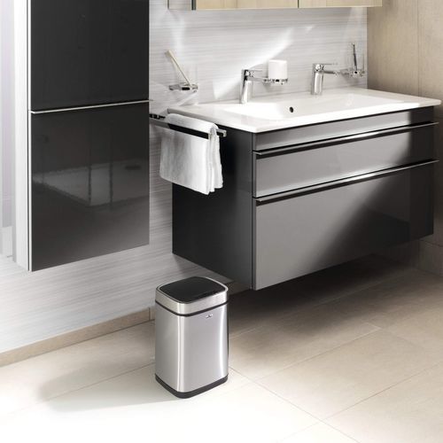Contenedor de basura - 3420 - DURABLE - de acero inoxidable / con tapa / con sensor