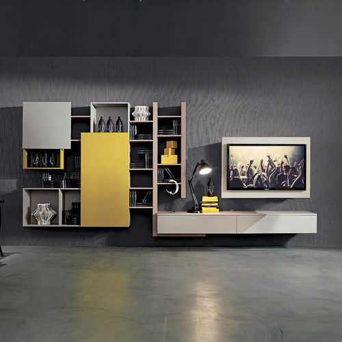 Mueble TV contemporáneo - SIDE 2  - Fimar Srl - de madera lacada