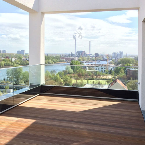 Barandilla de vidrio - GM FRONT - Glas Marte GmbH - con paneles / de