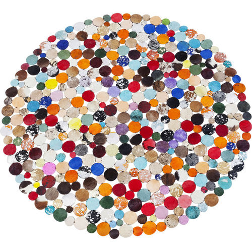 Alfombra contemporánea - MULTI  - KARE Design - patchwork / de cuero / de piel de vaca