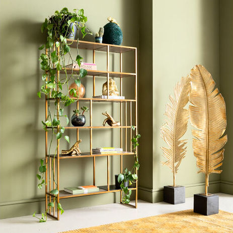 Estantería contemporánea - Cesaro  - KARE Design - de roble / de MDF / de acero inoxidable