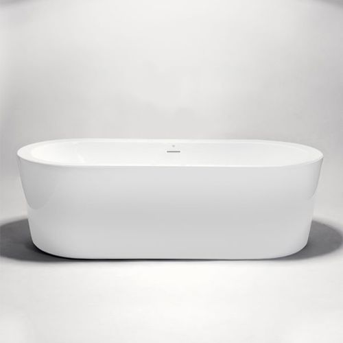 Bañera ovalada - BT8002B18 - Blu Bathworks - en isla / para vivienda / de fibra acrílica