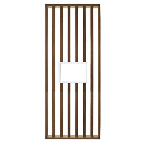 Bloque de celosía de MDF - CARRÉ - Proboporte - de roble natural / para salón / con estantería integrada