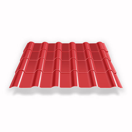 Tejado inclinado - FFGI - FANGXING BUILDING MATERIALS - de metal / mitación teja / aspecto metal