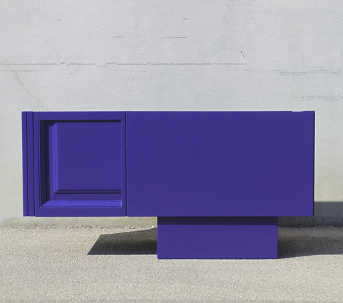 Mueble de televisión contemporáneo - Ultra Violet DOOR 03 - ICI ET LA - lowboards / a medida / con cajones