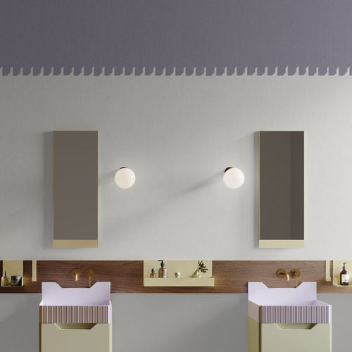 Papel pintado contemporáneo - Frieze WP3 - ex.t - con motivos decorativos / gris / para cuarto de baño