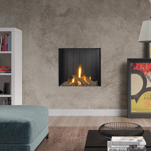 Chimenea de gas - MG-73/66 - HERGÓM - contemporánea / hogar abierto