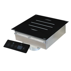 Placa de cocina de vitrocerámica - GL 3000 FLR - ADVENTYS - 1 fuego / empotrable / con control táctil