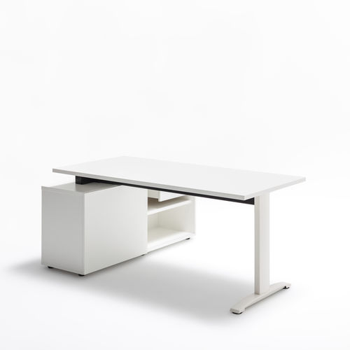 Estación de trabajo - ERGONOMIC MASTER - MDD - contemporáneo / de roble / de nogal