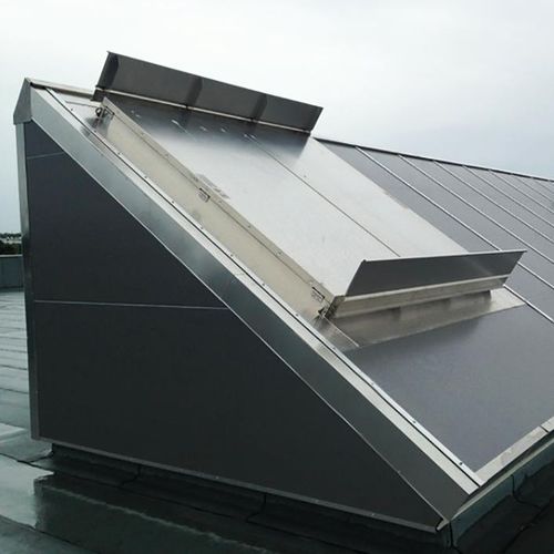 Trampilla de ventilación de vidrio - DUO THERMA - Kingspan Light + Air - de aluminio / de policarbonato / dispositivo de salida de humos y de calor