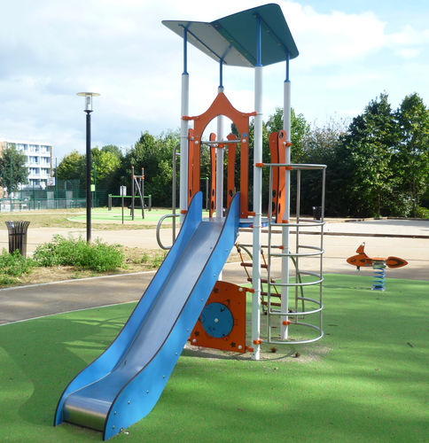 Estación de juego para parque infantil - ATOLL : OBSERVEUR - Transalp - para colectividades / de metal / de HPL