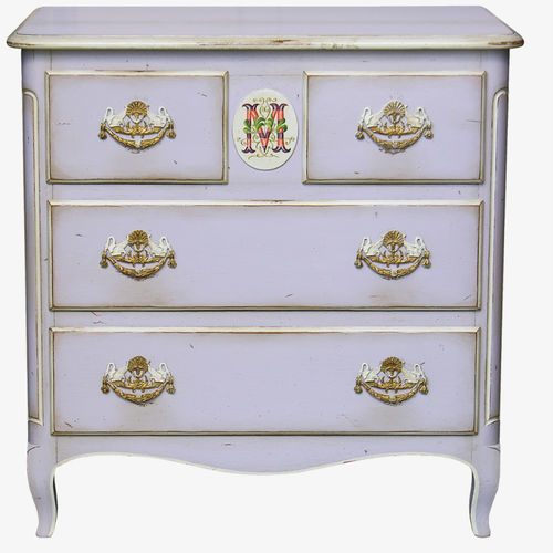 Cómoda de estilo Transición - MEDAILLION  - MOISSONNIER - de madera lacada / de roble / con cajón
