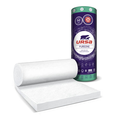 Aislante termoacústico - PUREONE : PURE 35 QN MOB - URSA France - de lana de vidrio / en rollo / para pared