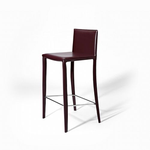 Silla de bar contemporánea - JURY - Julia - de interior / de cuero / de acero
