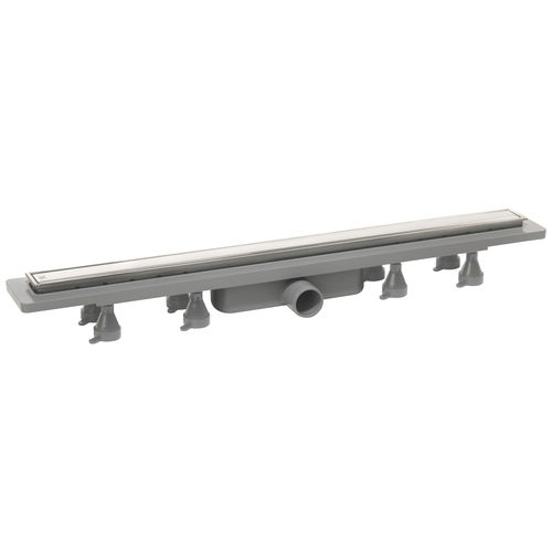Sumidero sifónico de ABS - 953.301.8 - OMP TEA - de acero inoxidable / para cuarto de baño / rectangular