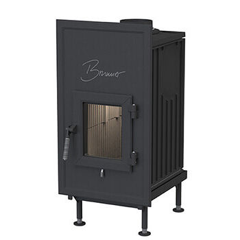 Estufa de leña - WF 33 - BRUNNER - 5 kW...10 kW / de suelo / contemporánea